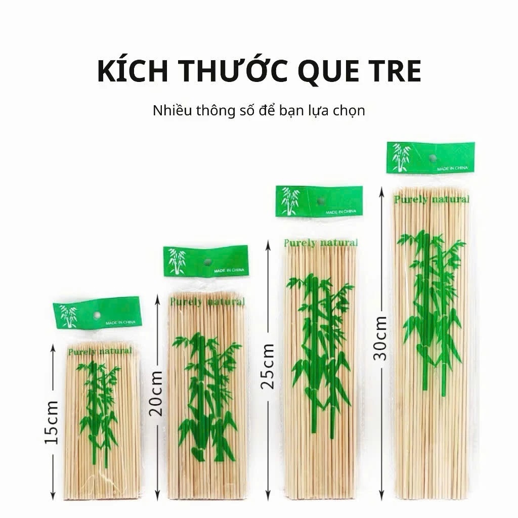 500g xiên tre nướng thịt dùng xiên đồ ăn nhanh - Tốt Đẹp Rẻ - Shopping